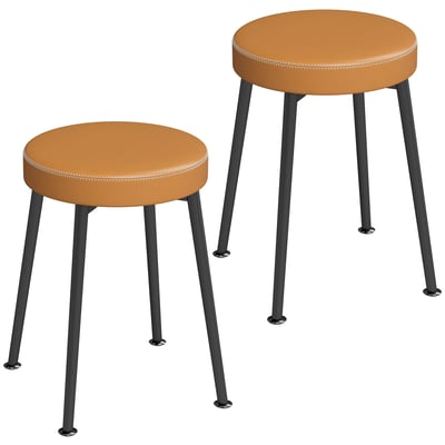 Chaise de salle à manger PU Marron HOMCOM