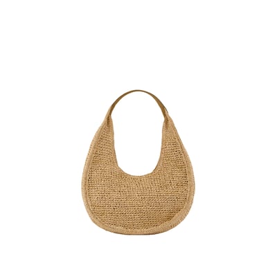 Sac demi-lune raphia tressé Allane IKKS