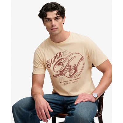 T-shirt Heritage Script Coupe Décontractée SUPERDRY