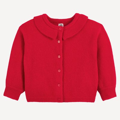 Gilet avec col claudine, en grosse maille LA REDOUTE COLLECTIONS