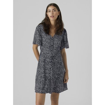 Robe boutonnée à pois VERO MODA
