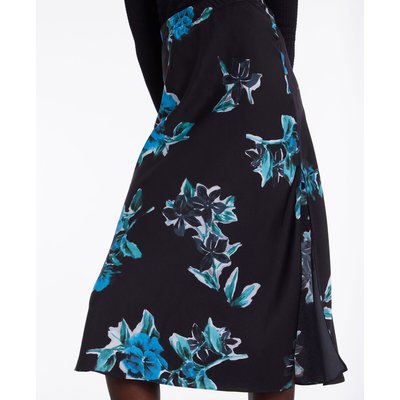 Jupe mi-longue fleurs fendue THE KOOPLES