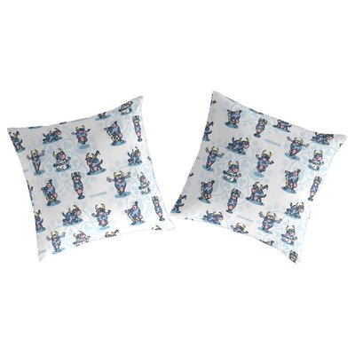 2 Taies d'oreiller 100% coton TETIS YOGA KUKUXUMUSU