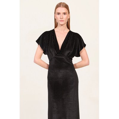 Robe longue col V VELMY NAF NAF