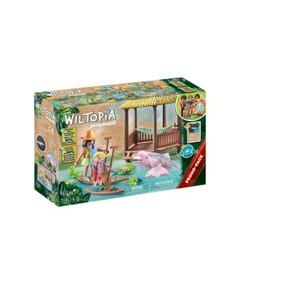 Wiltopia Paddles et dauphins roses PLAYMOBIL