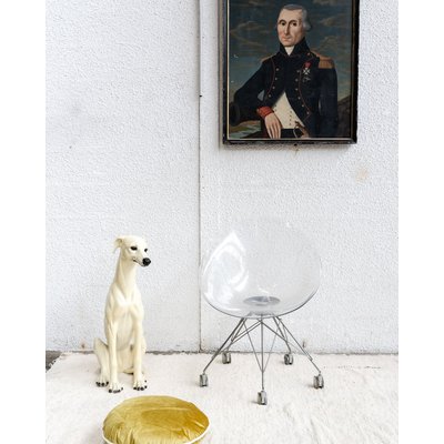 Chaise en plexiglas Jakob N°73 - Bon état DEBONGOUT