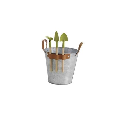 Seau en zinc pour enfant avec 3 outils AUBRY GASPARD