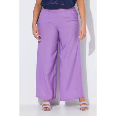 Pantalon à enfiler à tissu texturé. Taille ULLA POPKEN