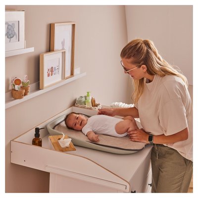 Serviette à langer pour matelas à langer Dark Grey HAUCK