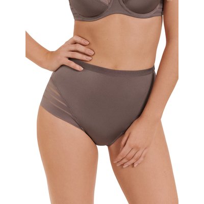 Slip taille haute ALEGRA marron LISCA