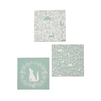 Lot de 3 toiles DANS LES BOIS VERTBAUDET