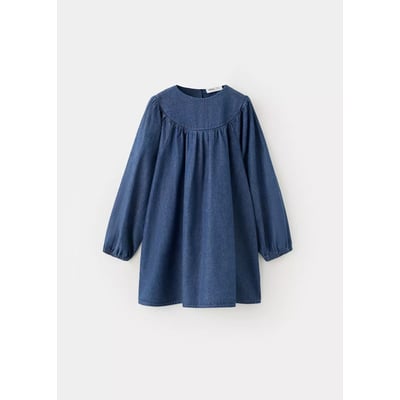 Robe en denim froncée MANGO BABY
