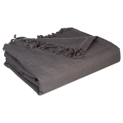 Jeté de lit 230x250 ivoire coton ATMOSPHERA