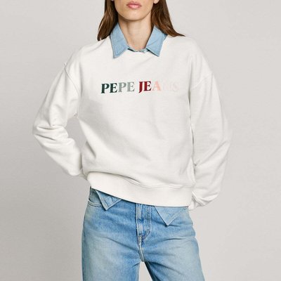 Sweat-Shirt À Col Rond Avec Logo PEPE JEANS