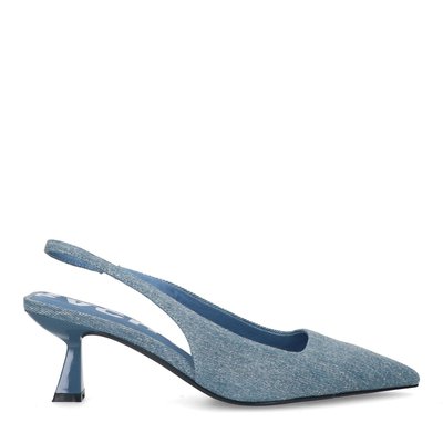 Escarpins slingback denim SACHA