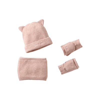 Ensemble bonnet, snood et mitaines VERTBAUDET