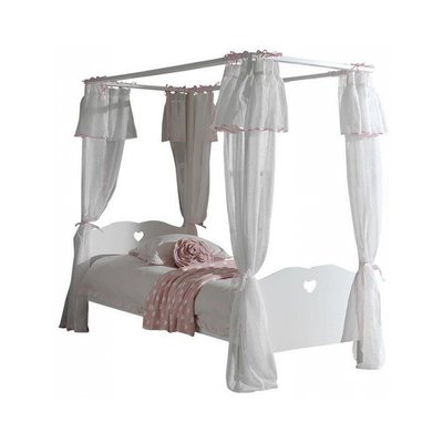 AMORI Lit simple à baldaquin  laqué VIPACK