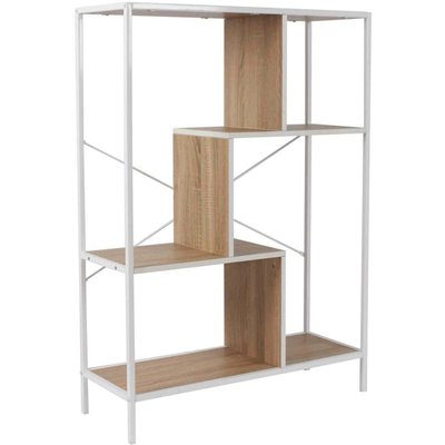 Etagère en bois et métal blanc Edison 80 x 30 x 113 cm CMP