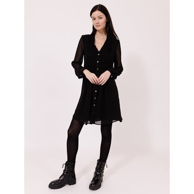 Robe courte col V volanté LALY NAF NAF