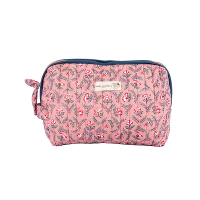 Trousse de toilette Toile de Jouy depuis 1760 - Flora BINDI ATELIER