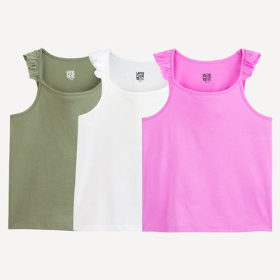 Lote de 3 camisetas de tirantes LA REDOUTE COLLECTIONS