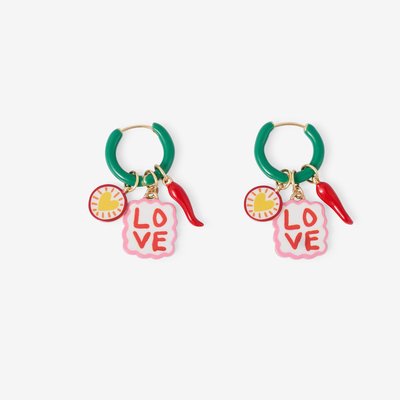 Créoles pendentifs love BALABOOSTE