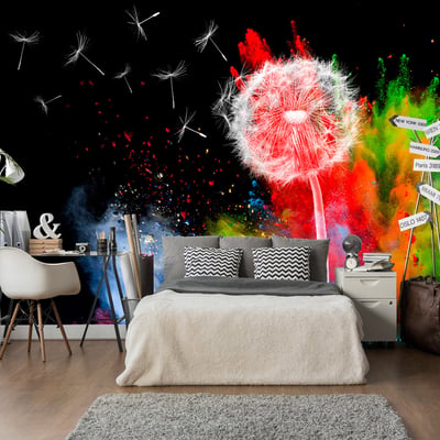Papier peint intissé panoramique Fleurs Colourful Element EDEN
