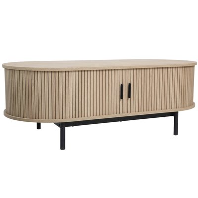 Table basse en MDF décor mélaminé, LOUNA OVIALA