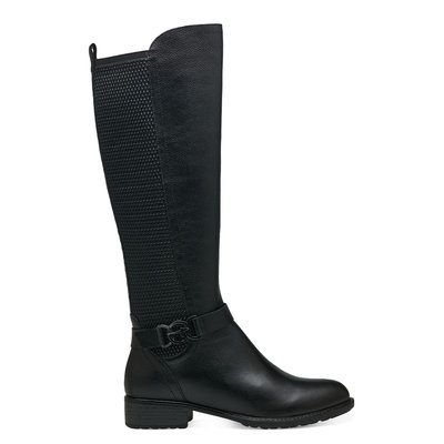 Bottes plates élastiquées en cuir TAMARIS