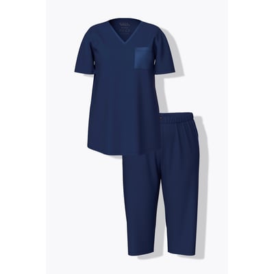 Pyjama avec poche poitrine en satin ULLA POPKEN