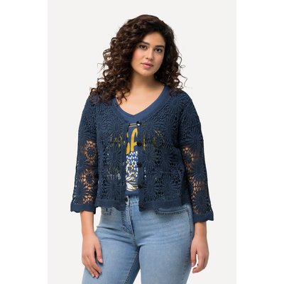 Cardigan décolleté en V et manches 3/4 ULLA POPKEN