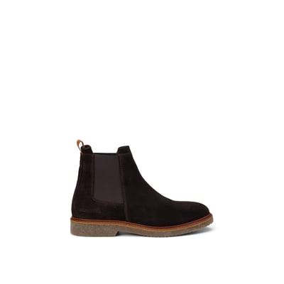 Bottines Chelsea modèle Linus en cuir velours huilé MARC O'POLO