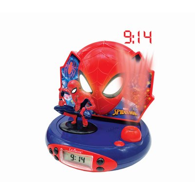 Réveil Projecteur SpiderMan 3D LEXIBOOK