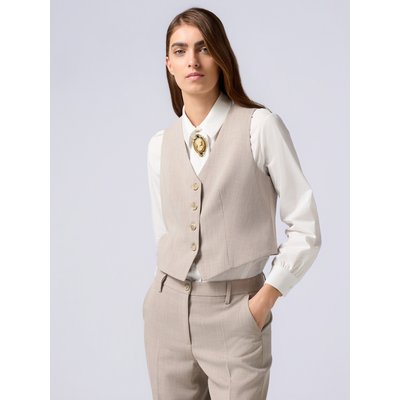 Gilet en tissu mélangé viscose teint en FIL OLTRE