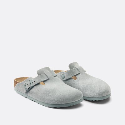 Zuecos de ante Boston, fabricados en Europa BIRKENSTOCK