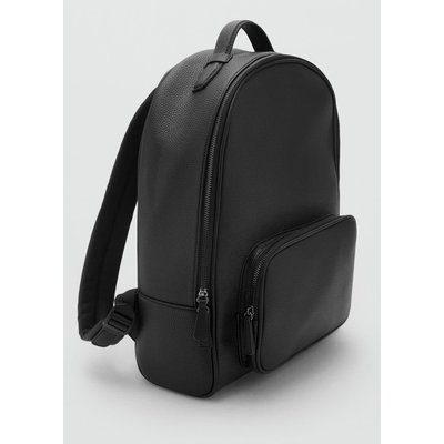 Sac à dos simili-cuir effet grainé MANGO MAN