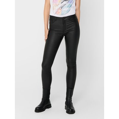 Pantalon Skinny enduit, taille haute JDY