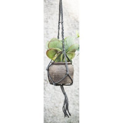 Macramé suspension pour plante jute perles IB LAURSEN