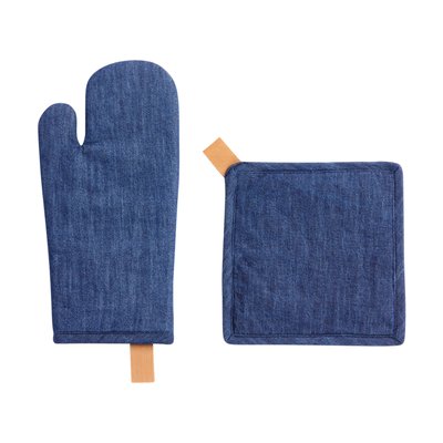 Gant De Cuisine Et Manique Pirate Coton Bleu ABSOLUMENT MAISON