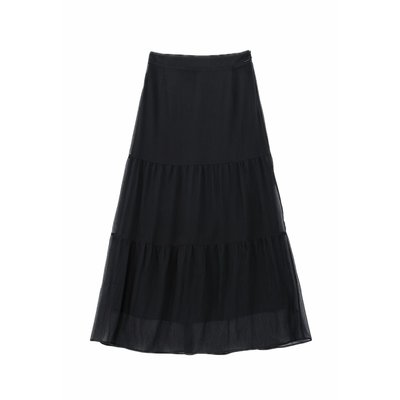 Jupe longue voile crépon IKKS