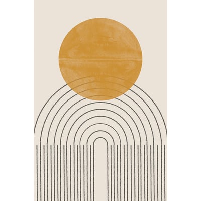 Tableau geometrique composition no 4 HEXOA