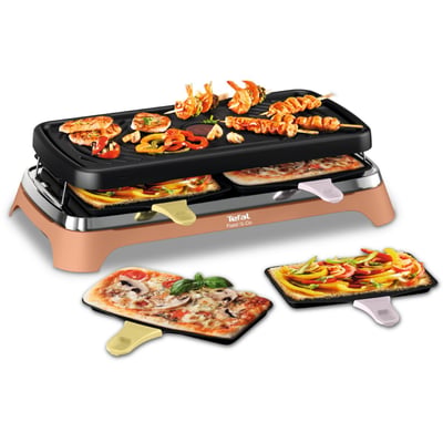 Raclette 2 en 1 plancha Food & Co x8 RE651JF0 TEFAL