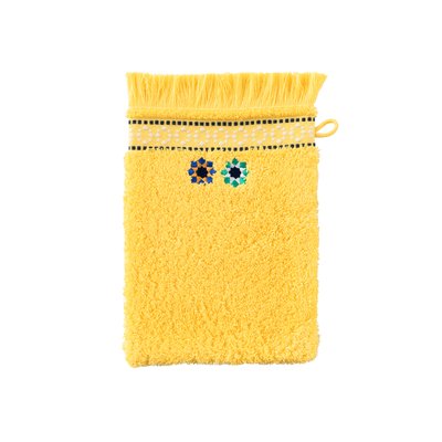 Gant de toilette coton JARDIN M CARRE BLANC