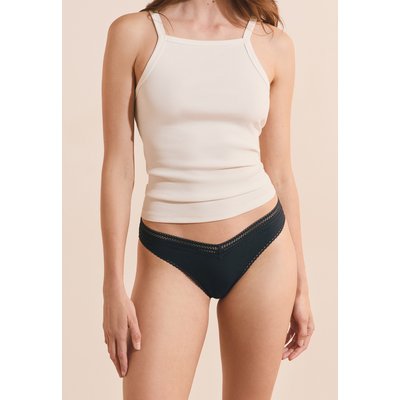 Tanga V-shape en microfibre et dentelle POWER 2 ETAM