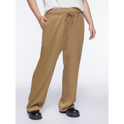 Pantalon en tissu diagonal en lyocell FIORELLA RUBINO