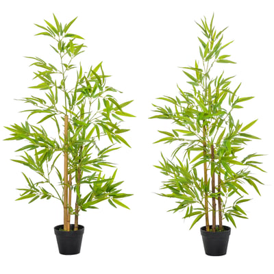 Bambou artificiel PE Vert OUTSUNNY