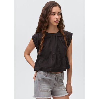 Short jean effiloché MANGO TEEN