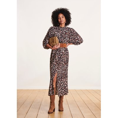Robe chemise imprimé animalier manches 3/4 LA FEE MARABOUTEE