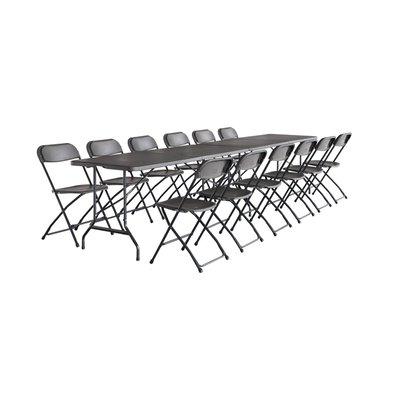Table de réception pliante plastique 12 chaises (lot de 2) FIESTA SWEEEK
