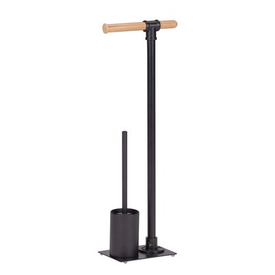 Serviteur WC Forli avec porte-rouleau et brosse à WC WENKO